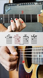 1.3M views · 19K reactions | Fingerpick along with this cool chord progression in the key of A Minor! #reels #guitar #chords #guitarchords #chordprogression | LaPain Music | Facebook