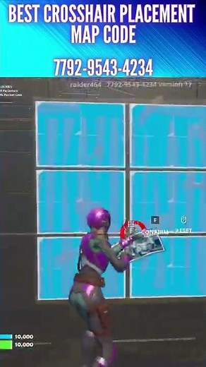 BEST Crosshair Placement Map Code (Fortnite)