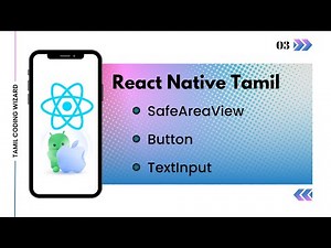 How to use SafeAreaView, Button and Textinput in React Native ? Tamil | React Native Tamil