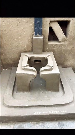 Traditional clay oven | clay stove design mud kitchen design #clayoven #outdoorcooking #clay #chulha