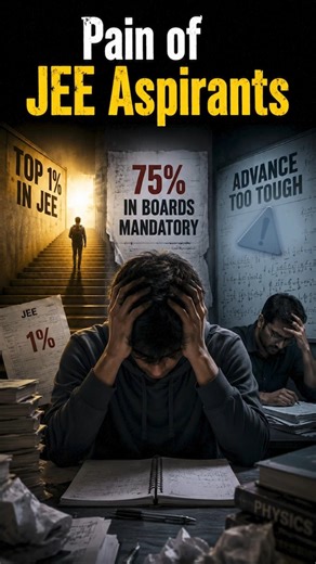 The 3 Stages of JEE Trauma: Top 1%, 75% Criteria & Advanced! 📉💀🚨