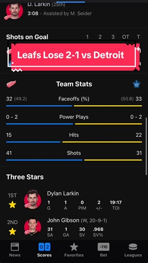 Cowan needs to be better…#leafschatter #leafs #leafsnation