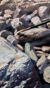 12K views · 1K reactions | @Oil painting by artist @andrew_tischler_artist — a masterful landscape capturing rugged terrain and alpine light with striking realism. Through layered oil techniques, rich textures, and precise color temperature shifts, the artist brings depth, atmosphere, and a powerful sense of place to the scene. Artist: @andrew_tischler_artist #oilpainting #landscapepainting #realismart #mountainlandscape | Oil Masters | Facebook