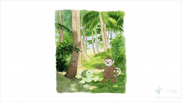 Bilingual Storytelling: The Monkey and the Turtle