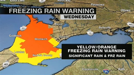Environment Canada issues yellow alert for Toronto and parts of the GTA