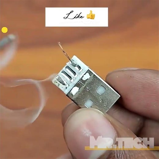 LED project using the usb adapter and glue stick 🔌💡