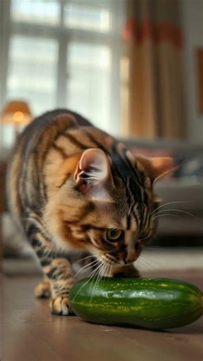 Cat vs. Cucumber 🥒 This Jump is Priceless!