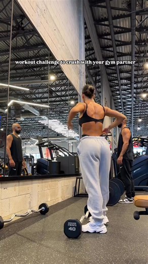 Stronger together  Grab your gym partner and push past your limits today  When one feels tired, the other lifts them higher   Comment "TOGETHER" if you’re ready to crush this challenge with your partner! #partnerworkout #couplechallenge #couplegoals | The Duo Core | Facebook