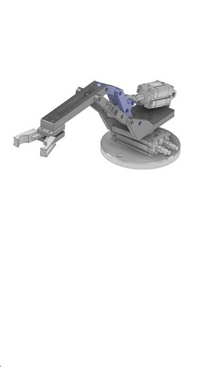 Pick-and-place robotic arm#3dprinting #machine #mechanism#solidworks #simulation