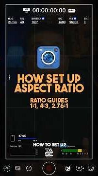 How to Set Aspect Ratio on the Blackmagic Camera app?