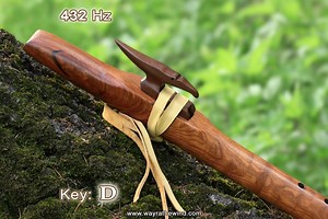Native American Style Flute - Key of Low D, 432 Hz, Walnut Wood - Etsy