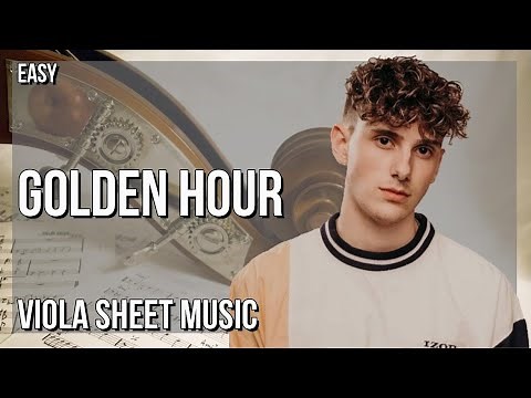SUPER EASY Viola Sheet Music: How to play Golden Hour by JVKE