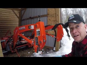 #144 kubota B2601 compact tractor. Mounting the Front End Loader. Lesson Learned!