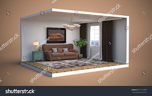 Interior Sofa 3d Illustration Stock Illustration 515127883 | Shutterstock