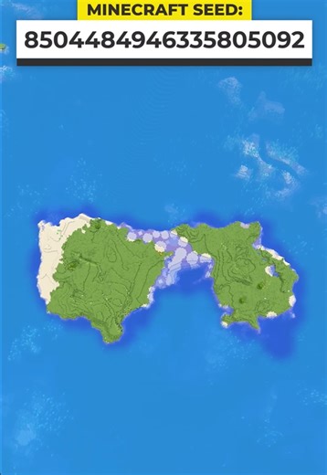 Perfect Minecraft survival island seed for two players