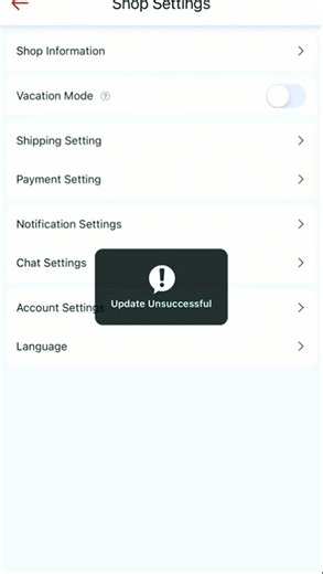 TURN ON VACATION MODE #holiday #backhome #outstation #done #worry #go #to #shopsettings