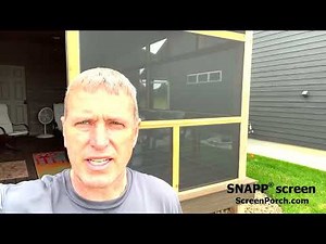 SNAPP® screen Porch Screen Project Review - Dan from South Dakota