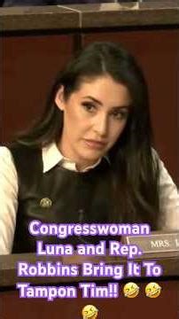 Congresswoman Luna and Rep. Robbins Bring It To Tampon Tim!! 🤣 🤣 🤣