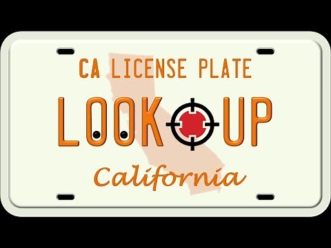 How to Search A California License Plate Number