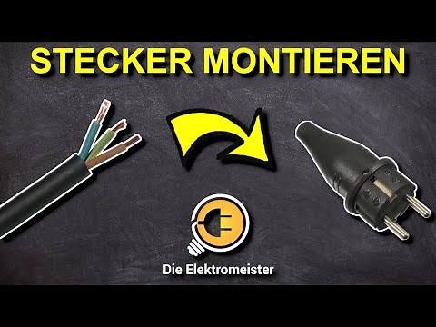 Schuko Stecker RICHTIG auf Kabel montieren, Stecker wechseln Anleitung, WICHTIGE Tipps !!