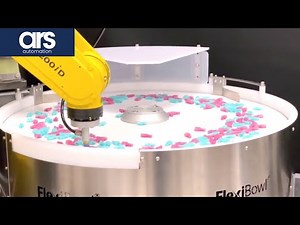FlexiBowl® | Fast feeding system - [Electronics Connectors Parts Feeder + Fanuc Robots]