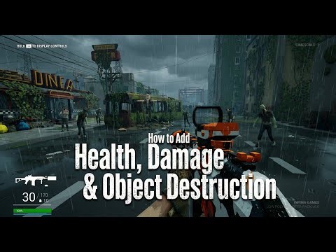 Low Poly Shooter Pack UE5 | How to Add Health, Damage & Object Destruction |