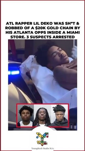 ATL Rapper Lil Deko Shot & Robbed in Miami 🚨