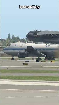 A plane was carrying a massive load and the pilot struggled during the landing - Flight Simulator