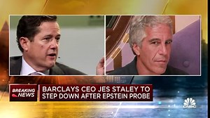Barclays CEO Jes Staley to step down following Jeffrey Epstein probe