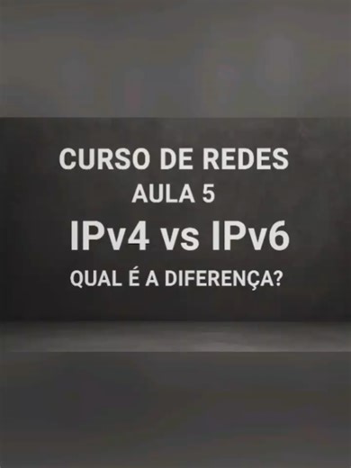 IPv4 vs IPv6 #IPv4 #IPv6 #CursoDeRedes #InformáticaFácil #DicasDeRedes @InfoFácil