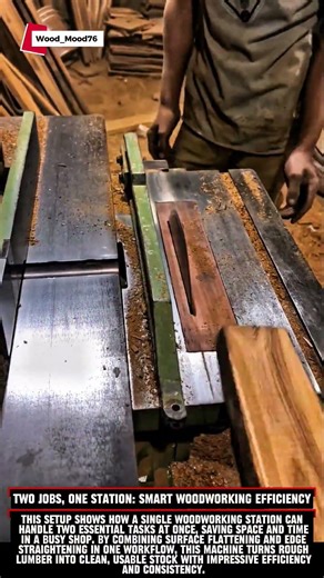 Two Jobs, One Station: Smart Woodworking Efficiency #woodworking #woodscraft #satisfying