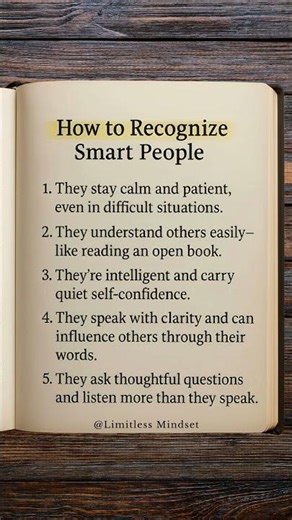5 Signs of Truly Smart People