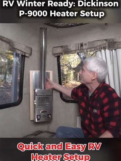 RV Heater Install! A Dickinson P-9000 for My Little Camper (4/4) #van #vanbuild #vanbuildseries #fyp #foryou