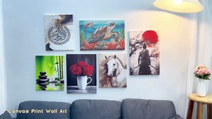 ZXHYWYM 2Pcs Gold Gray and Blue Flower Canvas Wall Art Vintage Abstract Floral Pictures Neutral Botanical Prints Paintings Girl Bedroom Bathroom Wall Decor (Blue, 16x8inx2 Pieces)