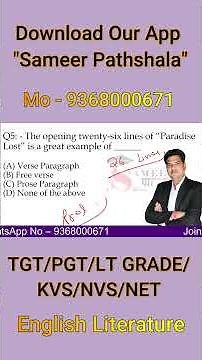 “Paradise Lost Opening Lines 📜 | First 26 Lines Explained!” #sameerpathshala