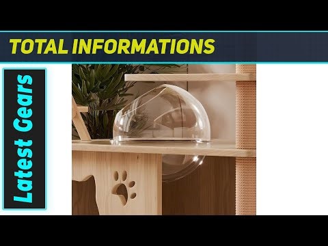 Deluxe Wooden Cat Tower: The ULTIMATE Playground for Big Cats!