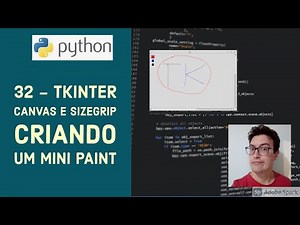 Curso tkinter - Aula 32 - Canvas e Sizegrip - Criando um mini paint