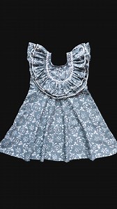 81K views · 1.3K reactions | Double Frill Designer Neck Full-Flare Baby Frock Easy Cutting & Stitching Tutorial | Creative Craft Studio | Facebook