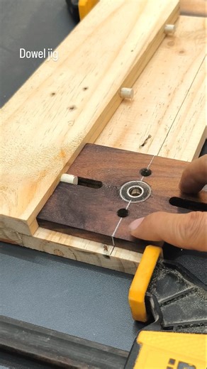 Multifunction dowel jig, easy, fast and strong jointing wood #woodworking #diy #tips #plywoodworking #fblifestyle | Plywoodworking Tips & Trick