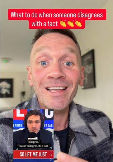👏 Lewis Goodall 👏 showing us how to engage with good faith, and knowing when it's the right time to disengage with bad faith. Facts are the ground you stand on. You can argue about the view, you can't argue about whether the ground you stand on exists. Clip: LBC #communication #politics #leftwing #rightwing