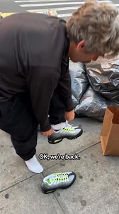 89K views · 1K reactions | Wait a minute, you mean people actually run in Air Max 95s? This week, @homerunnyc and @nikenyc hosted an Air Max run from Supreme on Bowery out to Homerun’s spot in Brooklyn. So we set aside our super shoes for a second and did some real running—across bridges, through boroughs—in the 30th anniversary big bubble “Neon” Nike Air Max 95 retro. Mild shenanigans ensued. Maybe don’t try this at home. | Complex Sneakers | Facebook