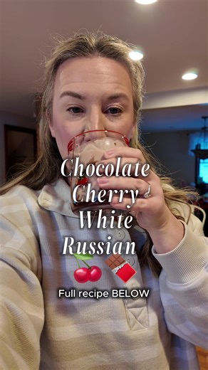 Delicious Chocolate Cherry White Russian Cocktail Recipe