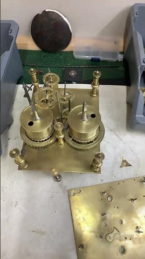 A Very Early Longcase clock movement