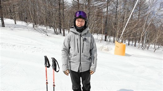 山のライブレッスンでスキー技術を向上