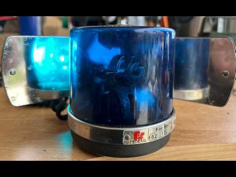 FEDERAL SIGNAL FIREBALL 2 FB1 SERIES B1, ROTATOR BLUE DOME AND TRI-FLASH REFLECTOR MIRROR 04-09-2026