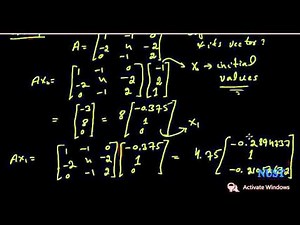 9.1-Power method for Eigenvalues (numerical analysis)