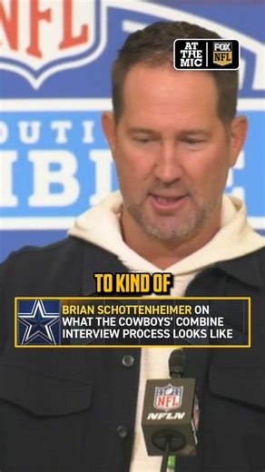 Brian Schottenheimer explains what the Cowboys' interview process looks like at the combine ⬆️ | NFL on FOX