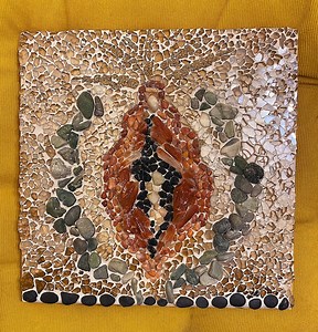 Handmade Vulva Mosaic (10x10) Feminist Art, Woman, Vulva-bodied, Yoni, Woman Artist, Homemade, Pussy Art, Vagina Art, Sex Education - Etsy