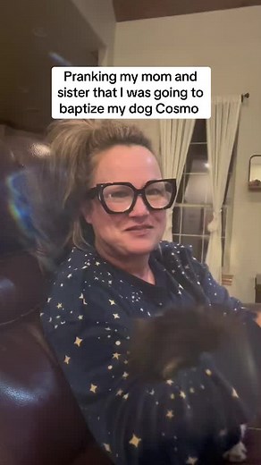 Pranking Mom and Sister with Dog Baptism for Vickers Dog Food