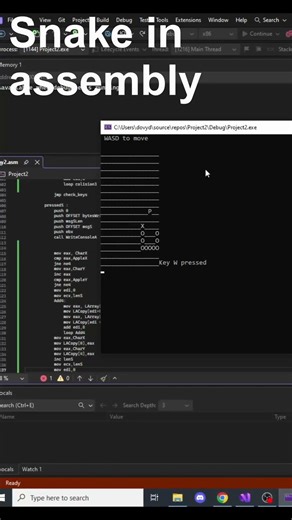 Snake in Assembly #tech #language